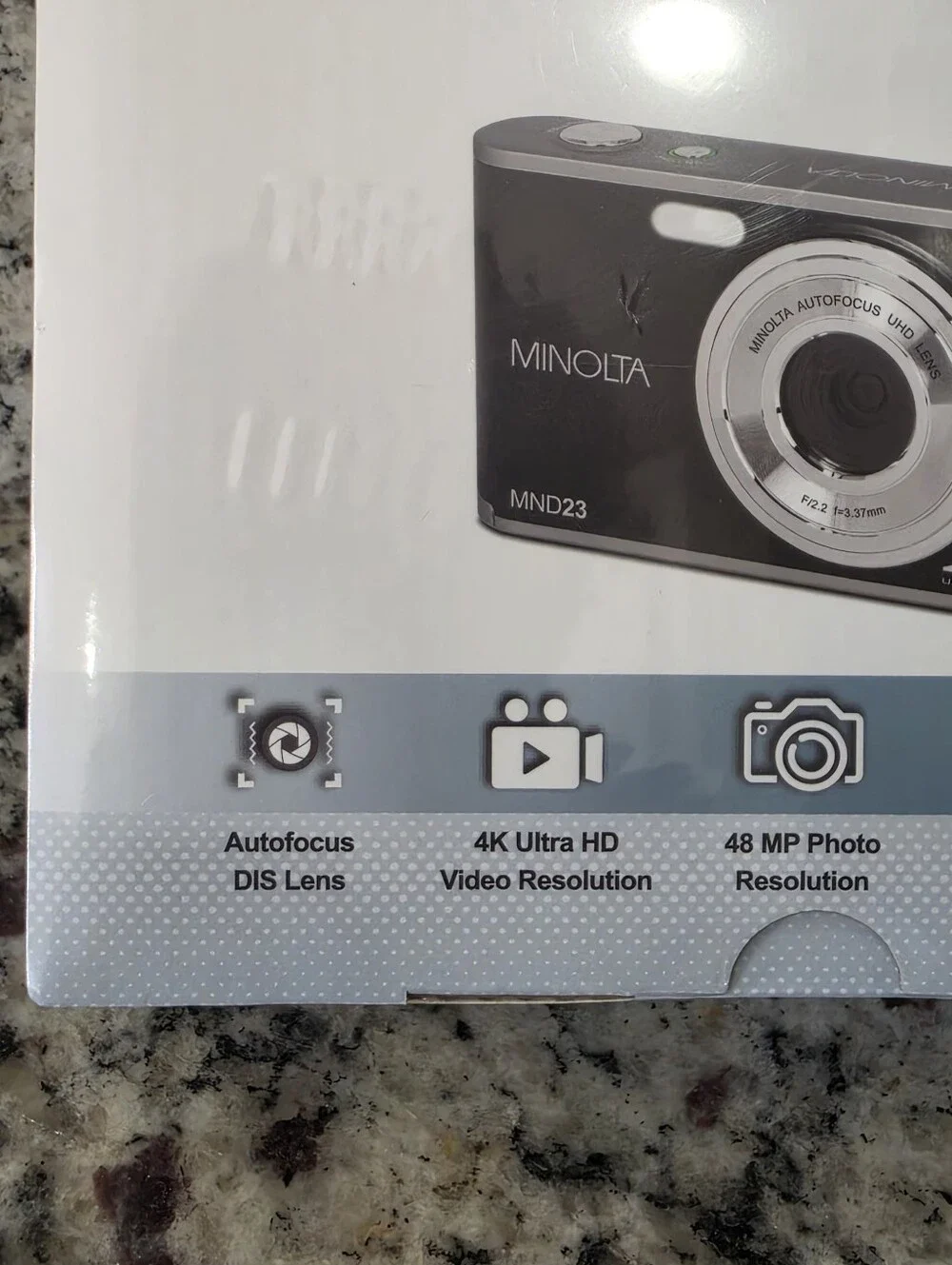 Minolta MND23 Selfie Shot 4K Ultra HD 48 MP Camera New In Box &  Sealed